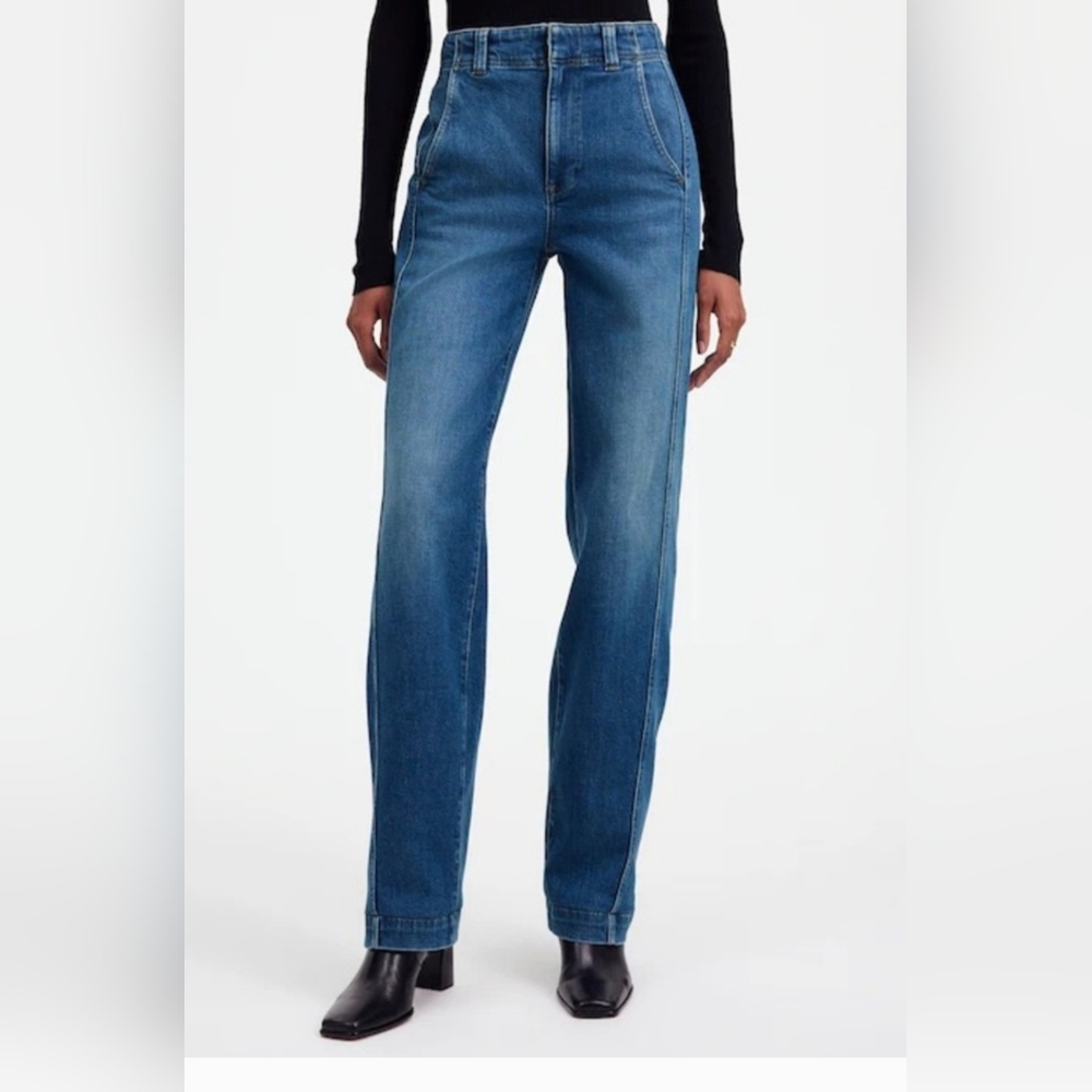 Madewell Tapered Denim Trousers. Worn Once!